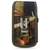 Reiko Leave Vertical Rugged Pouch Buckle Case Green